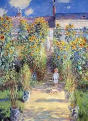 The Artist's Garden At Vetheuil Claude Monet Painting Paint By Numbers Kit DIY
