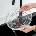 2pcs Round Spice Rack Transparent Spinning Storaging Holder Rotatable Tray Home