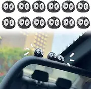 Momerch Soot Sprite Car Rearview Mirror - 40 Pcs Cute Anime Automotive Decoration for Auto Rearview Mirror & Dashboard, Fun Accessories Ornament - ALSO for Office, Table, Bike and Other Places
