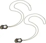 [COLLBATH] Elegant Car Shape Pocket Watch 2pc Pocket Watch Chain Set for Women Men Vintage Design