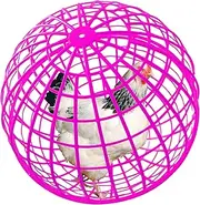 CalorMixs 19.6" Pet Removable Safety Cage Chicken Coop Ball Cage Rolling Enclosure Outdoor Farms Courtyard Plastic Hutch Secure Walking Net Rabbits Chicks Ducks Prevents Dog Bites 2-Pack
