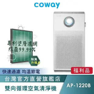 Coway 空氣清淨機 A級福利品 複合循環扇 AP 1220 B 加速對流 更省電 一年原廠保固 現貨