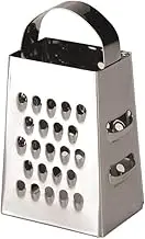 IBILI Mini Grater with 4 Sides, Stainless Steel, Silver, 17 x 10 x 7 cm
