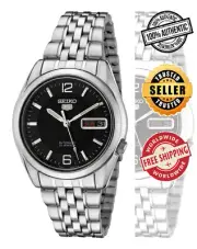Seiko 5 Automatic SNK393 SNK393K1 Men See Through Black Dial Watch