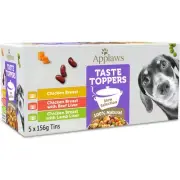 Applaws Taste Toppers Chicken Selection In Stew 5 Pack