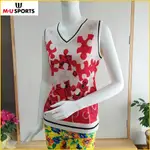 日本 高爾夫 保暖背心 羊毛混紡針織衫 新品 女 M号 M・U SPORTS GOLF 羊毛背心 針織衫 A0288M