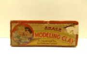Vtg AMACO MODELING CLAY For Children Set 10-W Brown