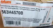 (6 Sets) BLUM 563H4570B Tandem Blumotion Full Extension, Drawer Runner