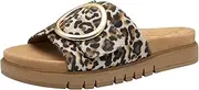 [Tamaris] Women's Comfort Damen Pantoletten aus Leder Elegant Sandal, Leopard, 5 UK, Leopard, 7 US