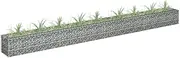 Raised Garden Bed, Elevated Planter Box Plant Container Gabion Galvanised Steel 360x30x30 cm