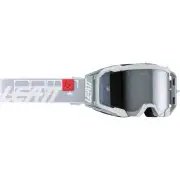 Velocity 5.5 Iriz Logo 2024 Grey Red Motocross Goggles