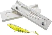 Authentic Handmade Prawn Shrimp Paddle Shad Bait Form 3.2 Soft Plastic Lure molde de cebo, Small