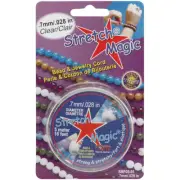 Pepperell SMF-1-5 Stretch Magic Bead & Jewelry Cord .7mmX5m-Clear (6Pk)
