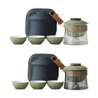 Travel Teapot and Cup Set Loose Tea Teaware for Outdoors Hiking Camping