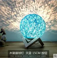 在飛比找樂天市場購物網優惠-小夜燈插電床頭燈創意夢幻ins星空臺燈臥室床頭燈浪漫月球月亮