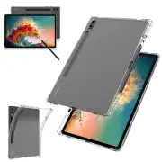 For Samsung Galaxy Tab S9 Ultra S9+ S8 S7 FE Clear Shockproof Case with Pen Slot