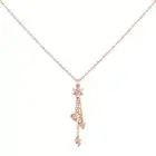 Kirby Twinkle Star U-treasure Necklace Silver Pink Gold Coating Cubic Zirconia