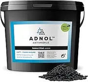 ADNOL® Activated Carbon Pellets 3 Litres Made of Coconut Shells for Air Purification and Gas Cleaning e.g. for Cooker Hoods, CTC60, Diameter 4 mm, Energy Class A, Can be Used as Carbon Filter