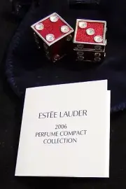 Estee Lauder Pleasures Lady Luck Dice Compact for Solid Perfume NEW!