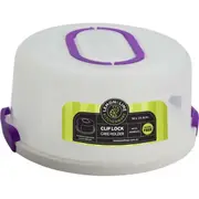 Lemon & Lime 30cm Round Plastic Cake/Dessert Container Box Holder w/Lid Assorted