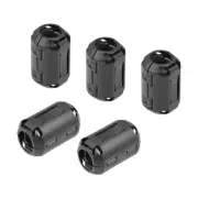 5pcs 13mm Ferrite Cores Ring Clip-On RFI EMI Noise Suppression Filter Cable Clip