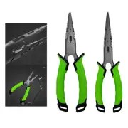Fishing Pliers Carbon Steel Fishing Line Cutting and Split Ring Fishing Gear