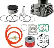 Motorcycle For XR400 1996-2004 Size 85mm Air Cylinder Block & Piston Rings Gasket Fuel Hose & Oil Gasoline Filter Kit