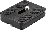 NEEWER Universal Arca Type Quick Release Plate All Metal with 1/4 Inch Screw Fits Standard Arca Type Clamp for Camera Tripod Ballhead (PU50 50mm)