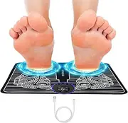 Electric Foot Massagers,Foot Stimulator Electric Foot Massager | Rechargeable Massage Mat, Adjustable Feet Massage Machine, EMS Massager for Discomfort & Fatigue Relief