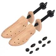 vidaXL Shoe Trees Size 36-40 Solid Pine Wood Brown