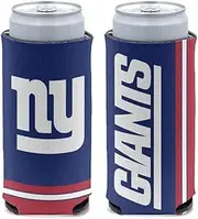 WinCraft New York Giants 12 oz Slim Can Cooler Stubby Holder