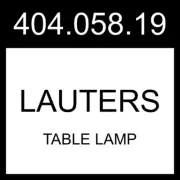 IKEA LAUTERS Table Lamp Brown Ash/white 404.058.19