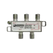 4 Way F Type Splitter 5-2450MHz AC/DC One Port Power Pass