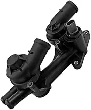 Double Coolant Thermostat Housing Assembly Compatible For VW Polo 1.4/1.6L 2010-2022 Compatible For Skoda Fabia 2009-2014 03C121111AM