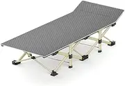 LAPOOH Folding Camping Cots Portable Sleeping Cot 10 Feet Camping Bed for Outdoor Travel Camping
