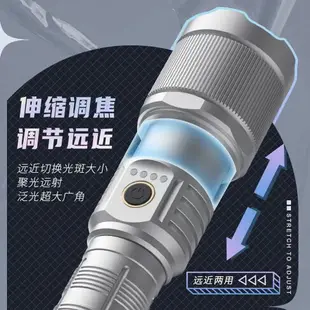 天火惡魔天使之眼白激光強光超亮手電筒 戶外遠射大功率充電氙氣燈 交換禮物全館免運