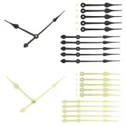 12 Set Replacement Clock Hands Kit Mechanism Movement Wall Black,Gold