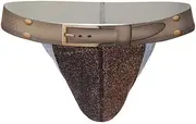 [Silldedr] Men's Thong Pouch Underwear Jockstrap Mesh Classic Sports Fitness Low Rise Bikini Surf Swim Side Snap Panties