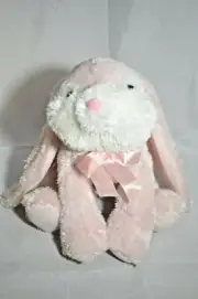 SUPER Plush PINK EASTER Spring BUNNY APPLAUSE Collect Toy 12" FLOPPY Ears BOW