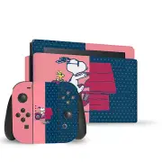 SNOOPY & WOODSTOCK CHARACTER GRAPHICS VINYL SKIN DECAL FOR NINTENDO SWITCH LITE