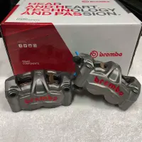 在飛比找蝦皮購物優惠-Brembo M50 輻射卡鉗 灰底紅字 孔距100mm