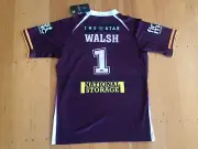 #1 Reece Walsh 2025 Brisbane Broncos NRL Home Jersey Shirt Large/XL BNWT