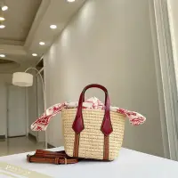 在飛比找Yahoo!奇摩拍賣優惠-雅格精品代購 TORY BURCH 迷你編織(紅)籃子包 美