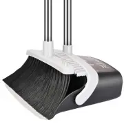 Broom and Dustpan Set, Heavy Duty Dust Pan with Long Handle 51 Inch Broom wit...
