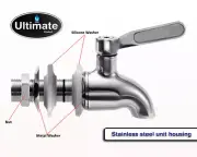Stainless Steel Spigot - Fits Alexapure Pro, Berkey Systems, ProOne