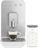 Smeg Bean To Cup Coffee Machine With Milk Steaming Wand Matte White
