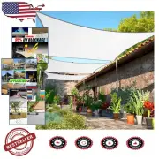 11' x 23' Heavy-Duty White Sun Shade Sail – Perfect for Patios and Weddings