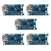 USB Lithium Charger Module with Battery Protection TYPEC USB 5V 1A Pack of 5