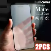 2x Matte Tempered Glass Screen Protector For iPhone 16 15 14 13 12 11 Pro Max XR