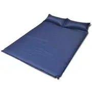 Blue Self-Inflating Sleeping Mat Double 2-Person Inflatable Mattress Camping Bed